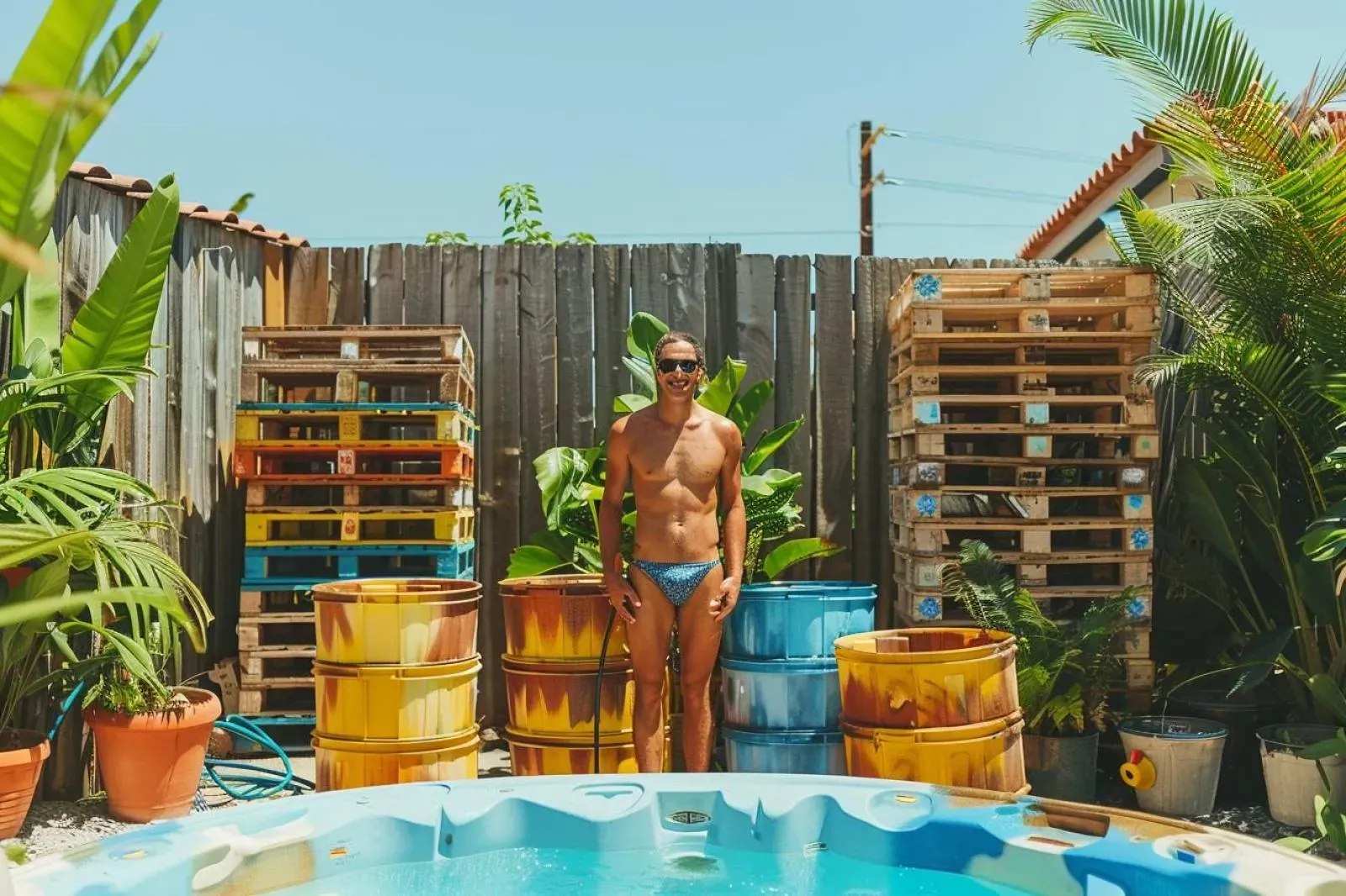 Comment créer une piscine avec des palettes ?