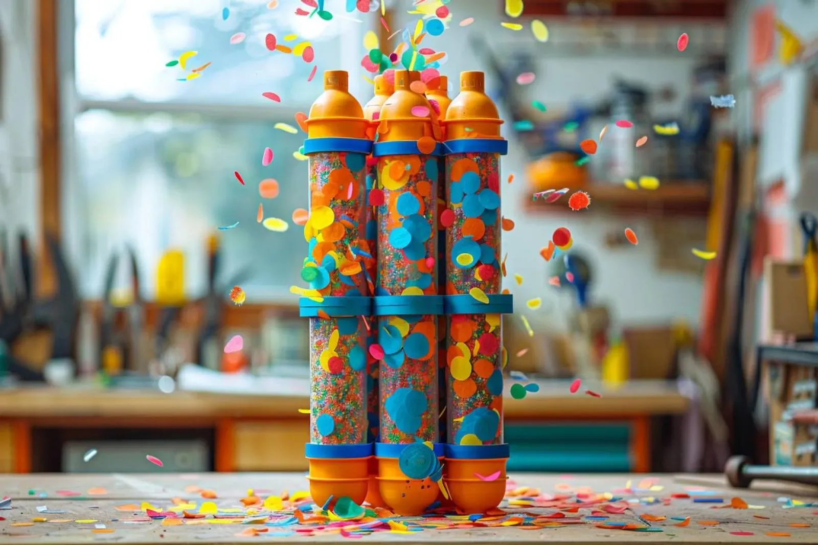 Comment fabriquer un canon à confettis à air comprimé ?