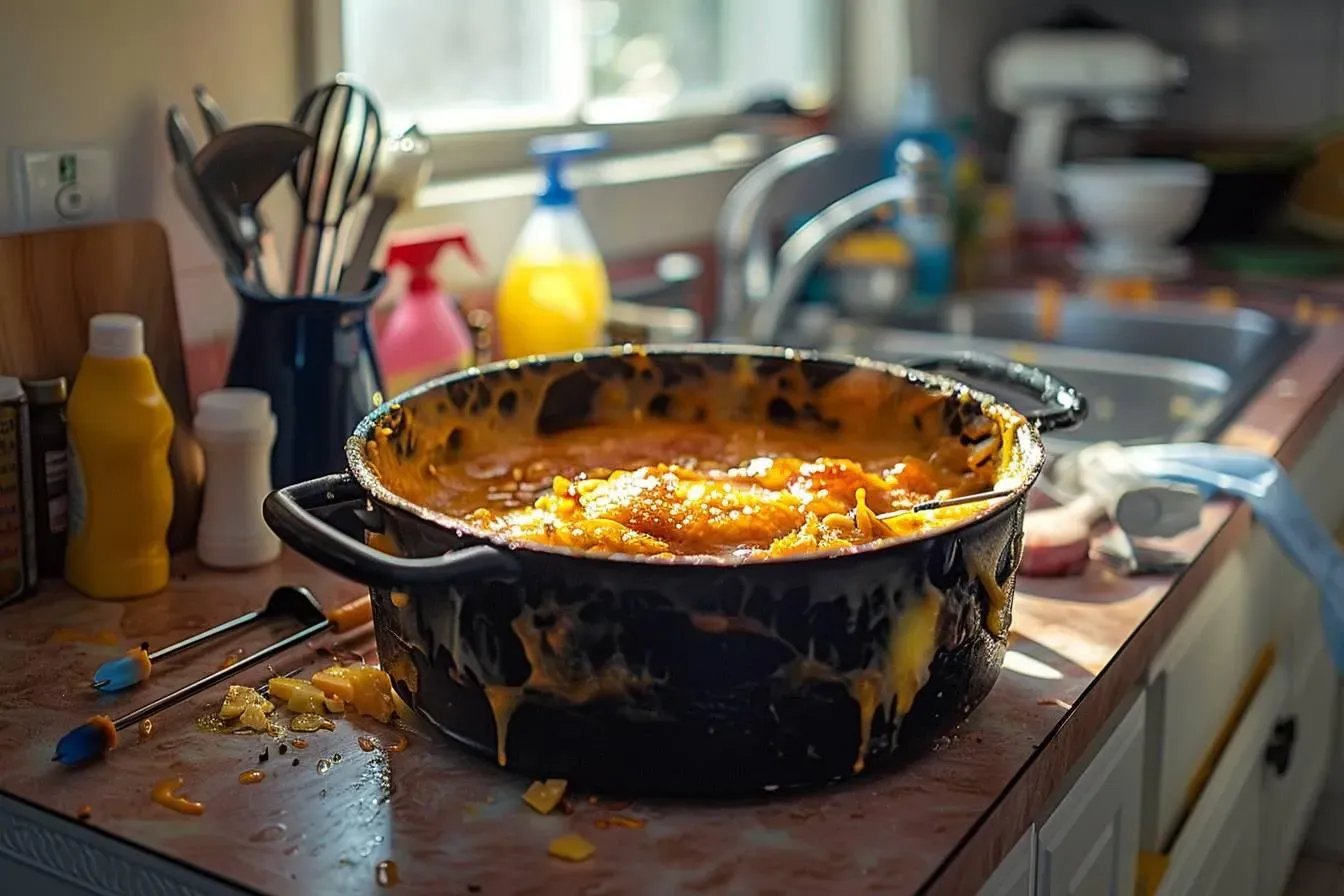 Comment nettoyer efficacement le fond du caquelon à fondue ?