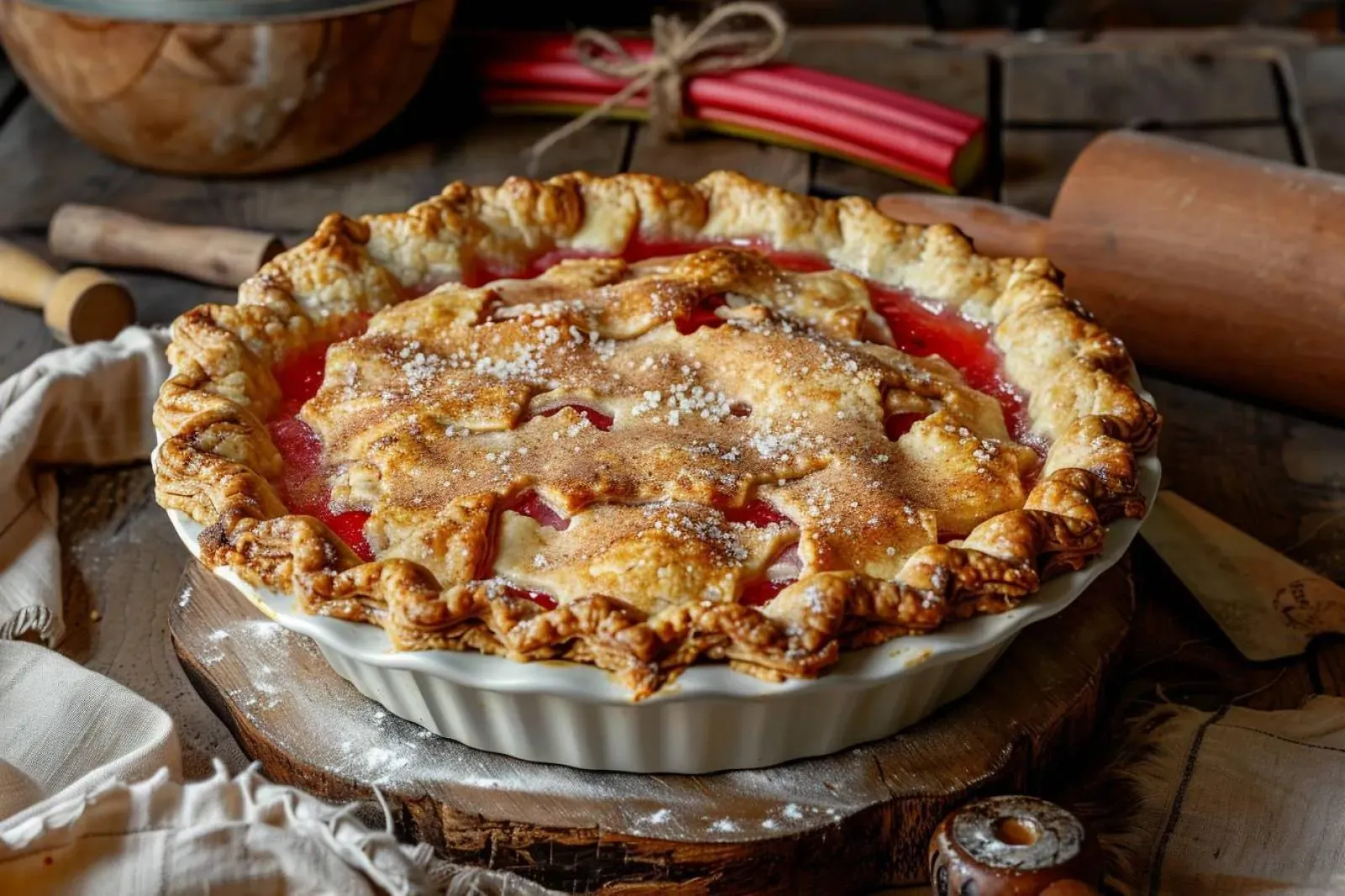 Comment réaliser une délicieuse tarte à la rhubarbe façon grand-mère ?