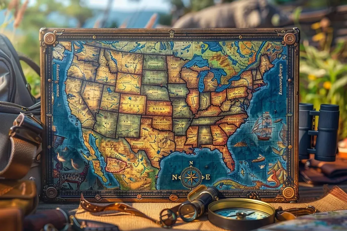Quelles sont les meilleures façons d’explorer les États-Unis avec une carte?